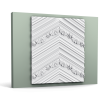 Стеновая панель 3D W130 CHEVRON д 2000 х в 400 х ш 20